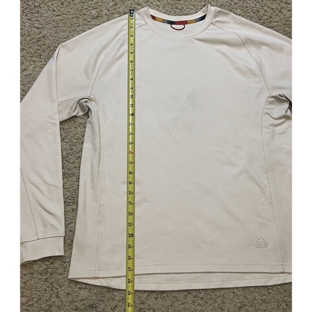 Livsn Men's Beige Keystone Long Sleeve Performance Shirt Size Large L EUC - Picture 5 of 6